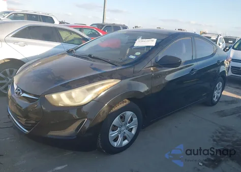 2016 Hyundai Elantra Se from USA, damaged, VIN KMHDH4AE5GU635225